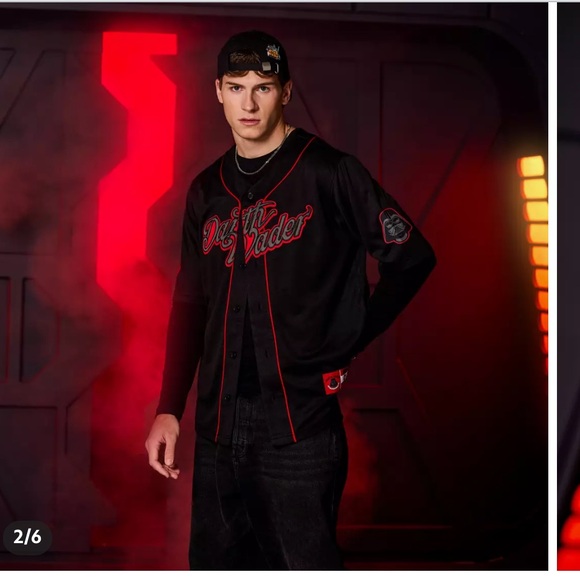 Disney Darth Vader Baseball Jersey for Adults - Star Wars - Picture 2 of 7